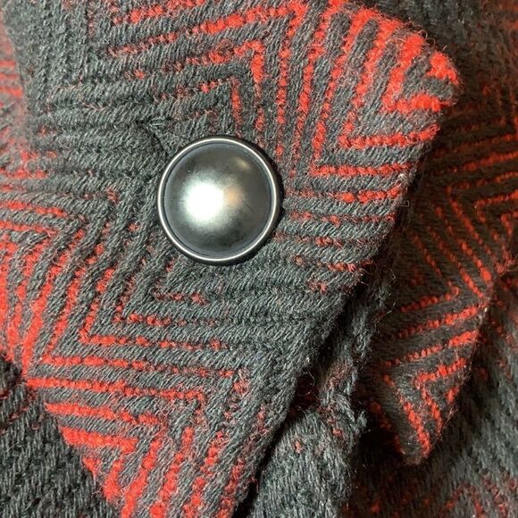 BB Dakota Wool Aztec Western Herringbone Coat Jacket - Picture 4 of 13